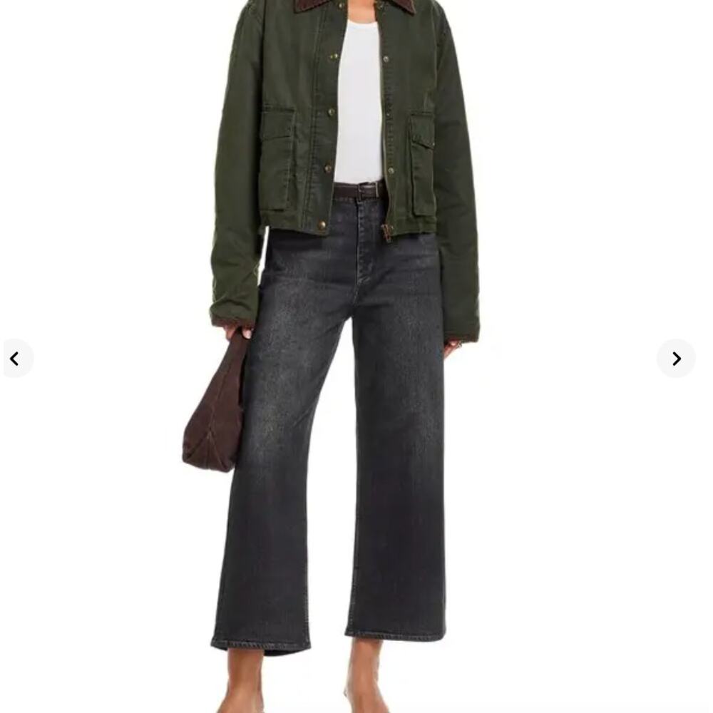 Rag & Bone Miramar Black Terry Andi Wide Leg Pants NWT Size 26 - Picture 4 of 7